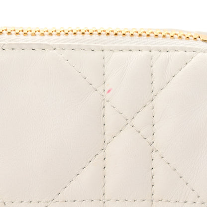 Christian Dior Lambskin Cannage Medium Dior Vibe Hobo Bag White 11 of 15