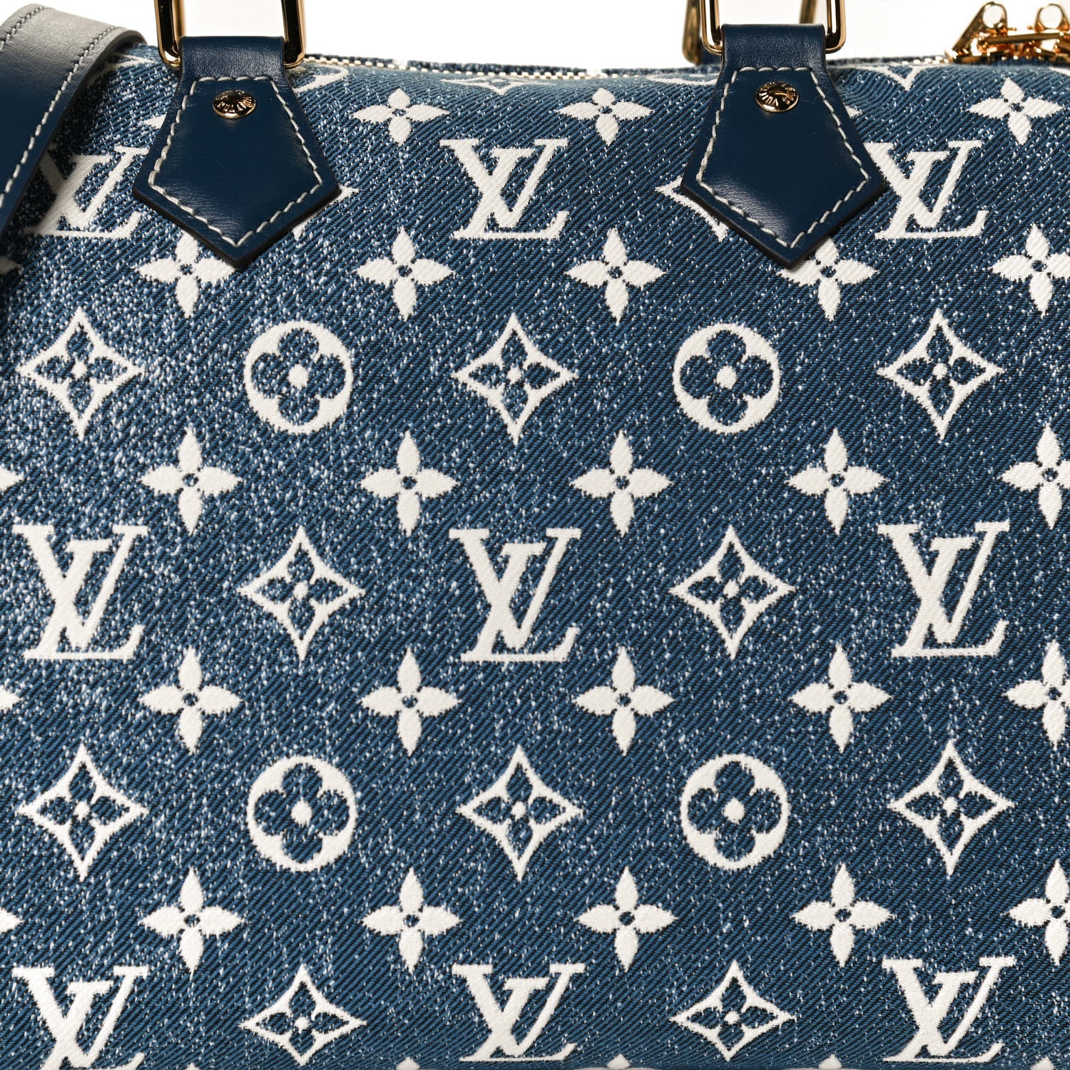 Louis Vuitton Monogram Jacquard Denim Speedy Bandouliere 25 Bleu 8 of 13