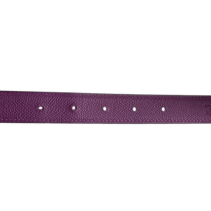 Hermes Epsom Swift 32mm H Belt 90/36 Rose Mexico Anemone 7 of 8