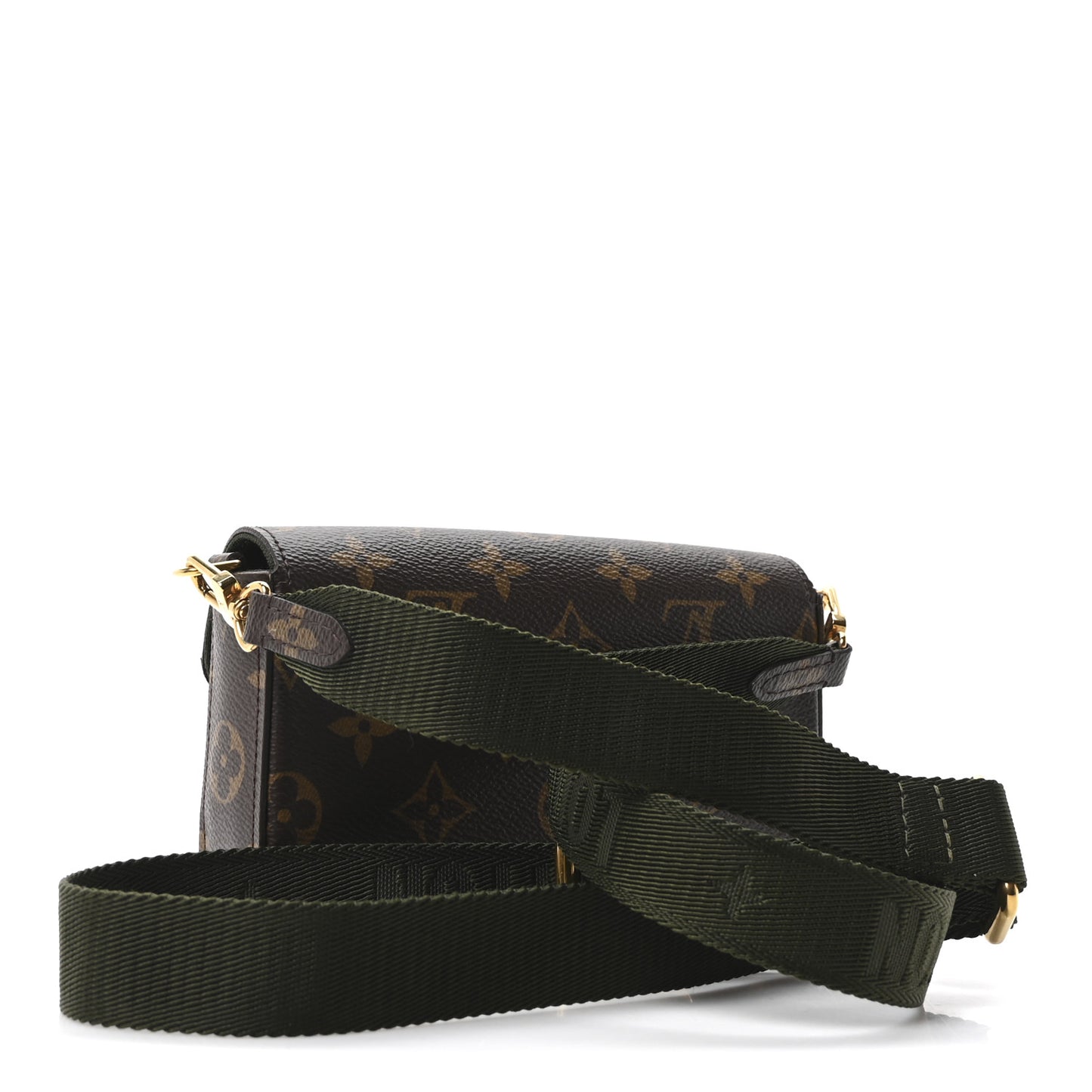 Monogram Felicie Strap & Go Kaki