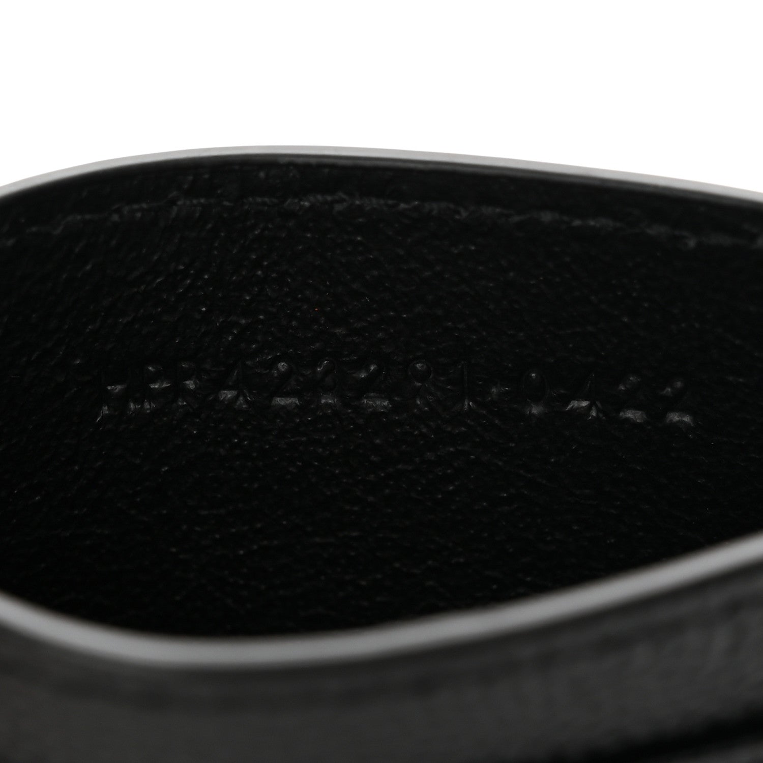 Saint Laurent Grain De Poudre Matelasse Chevron Monogram Credit Card Case Black 7 of 10
