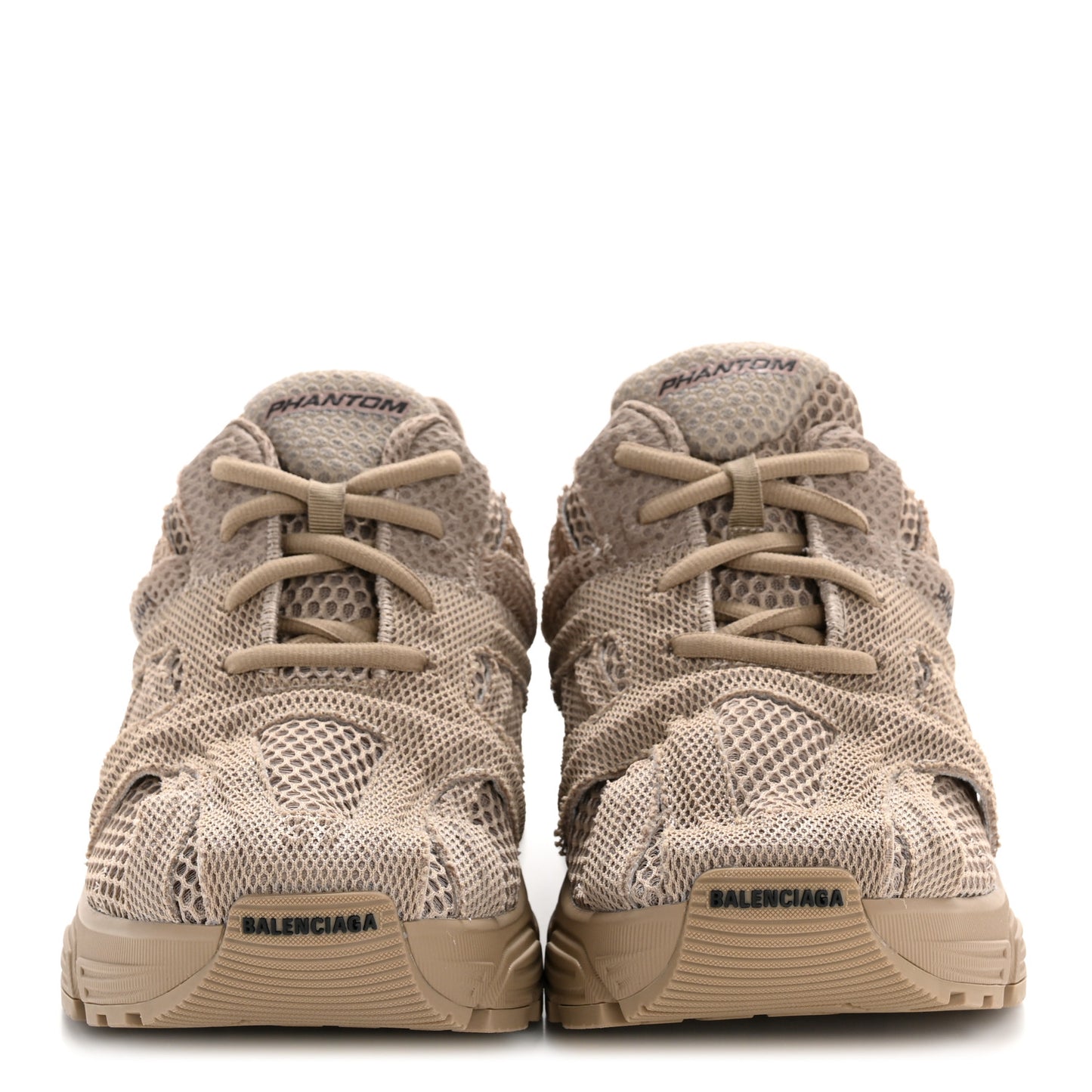 Fabric Mesh Womens Phantom Sneakers 37 Dark Beige