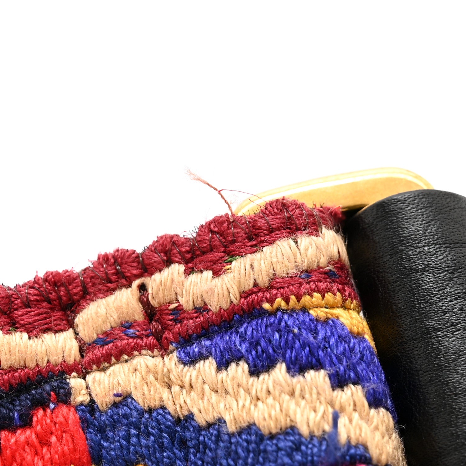 Valentino Garavani Canvas Native Couture 1975 Embroidered Rockstud Guitar Strap Multicolor 6 of 7