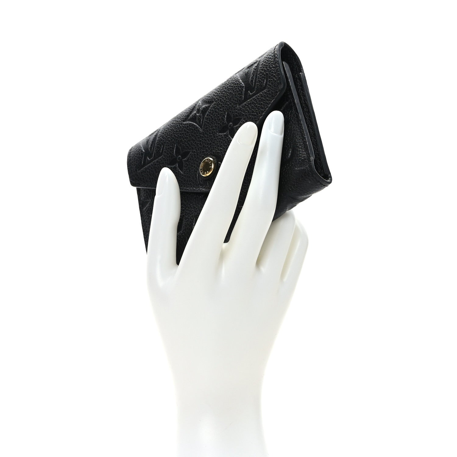 Louis Vuitton Empreinte Victorine Wallet Black 2 of 7