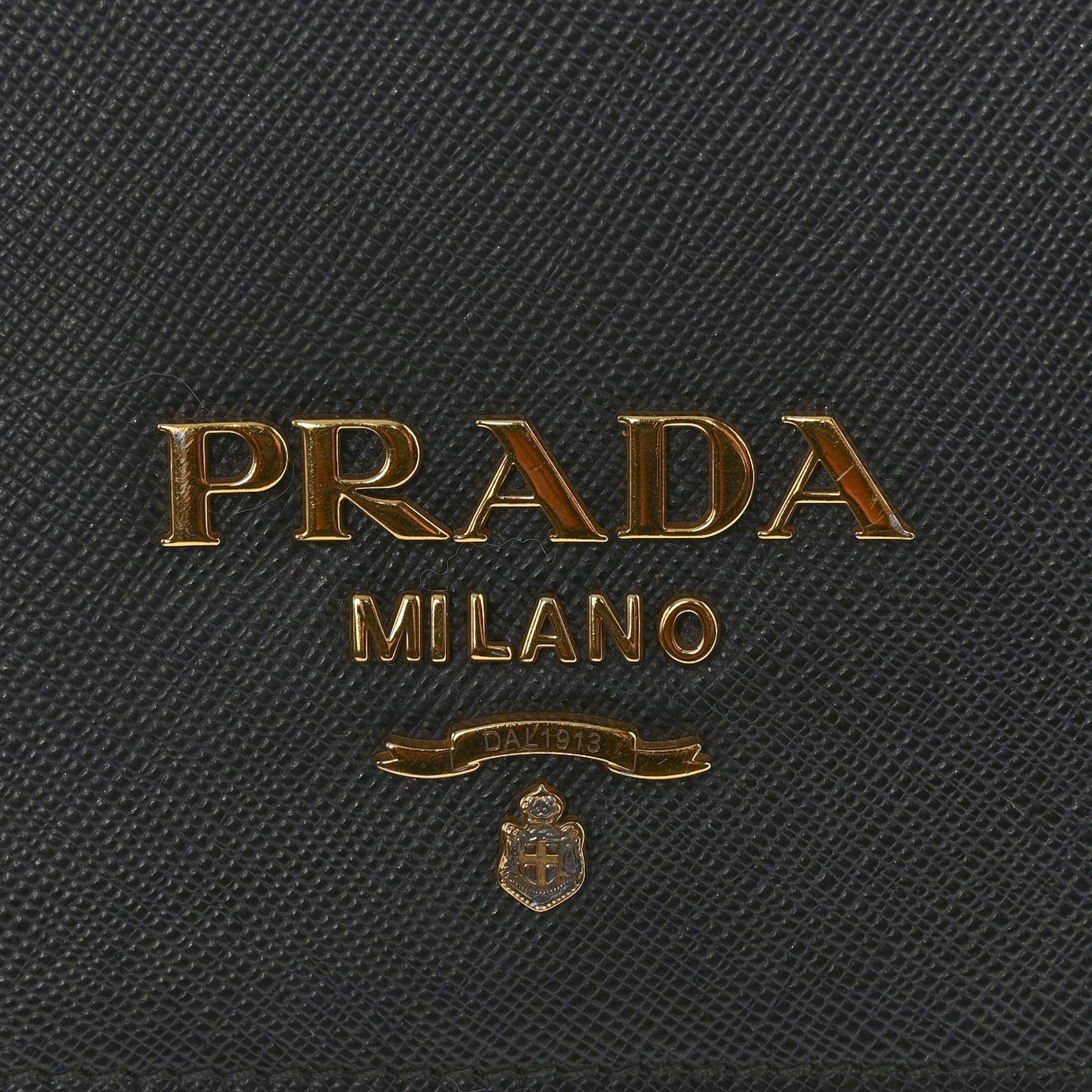 Saffiano Chain Shoulder Bag Black