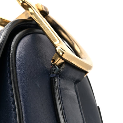 Christian Dior Calfskin Saddle Bag Navy 12 of 14