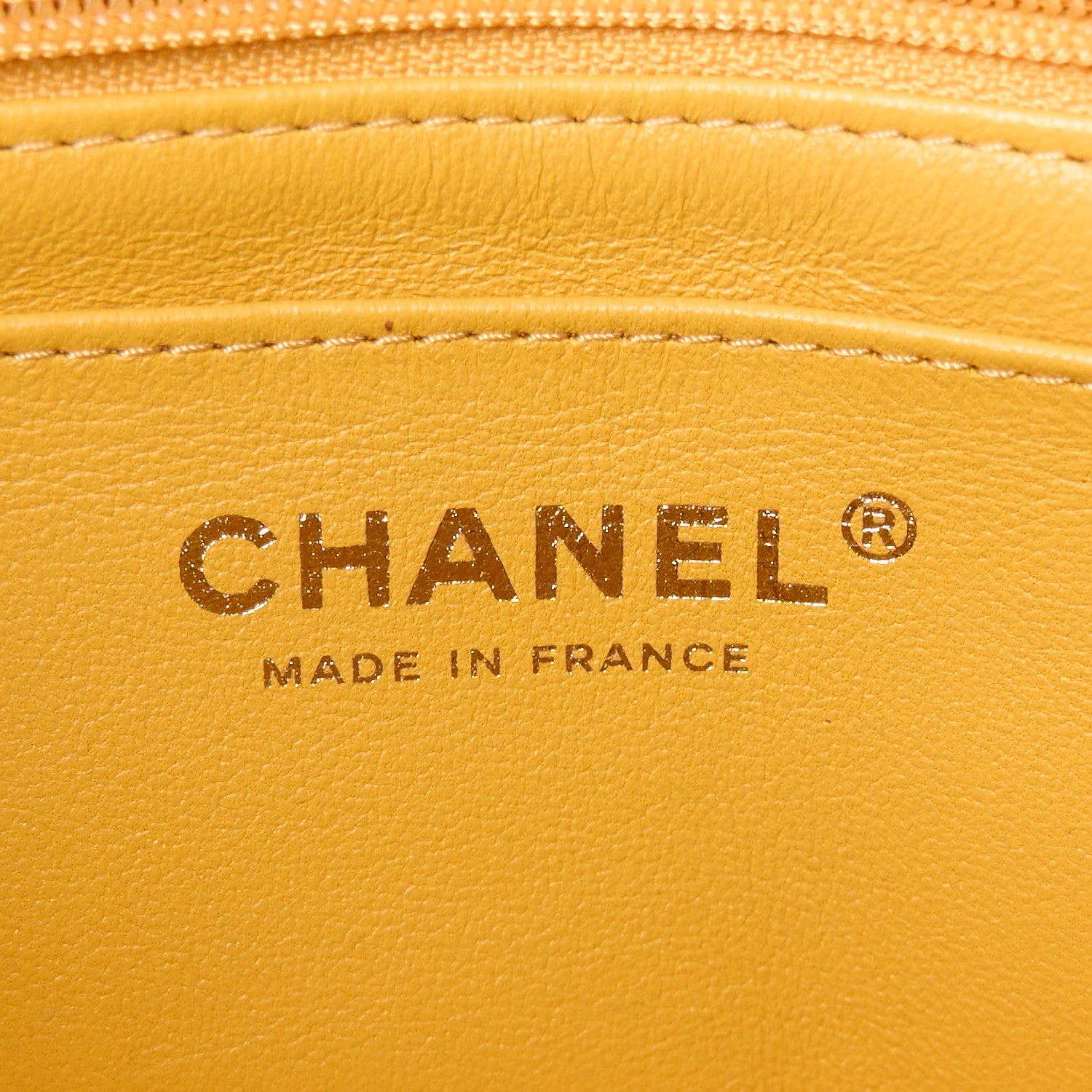 Chanel Lambskin Quilted Mini Top Handle Rectangular Flap Yellow 6 of 12