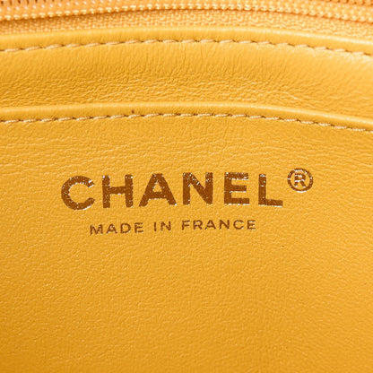 Chanel Lambskin Quilted Mini Top Handle Rectangular Flap Yellow 6 of 12