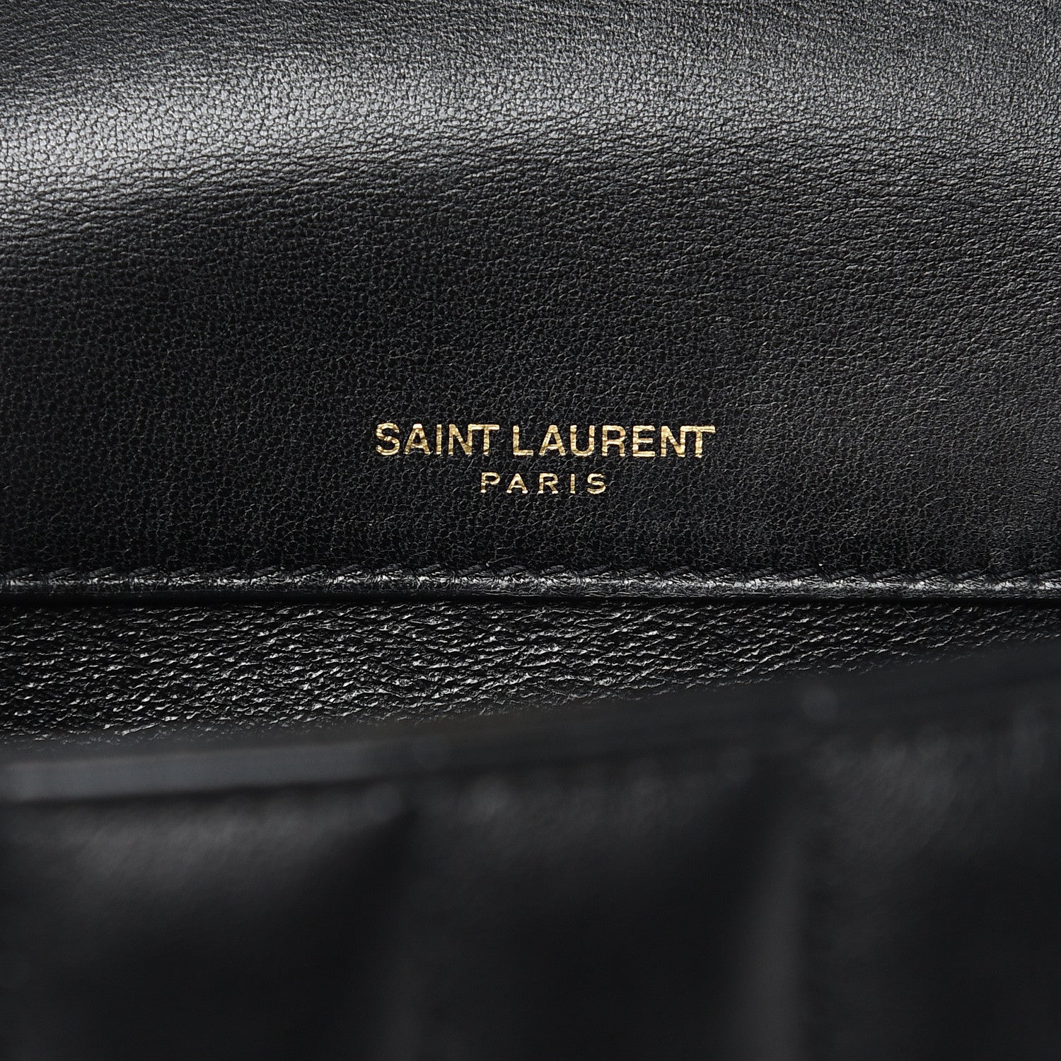 Saint Laurent Lambskin Matelasse Monogram Medium Vicky Chain Bag Black 7 of 14