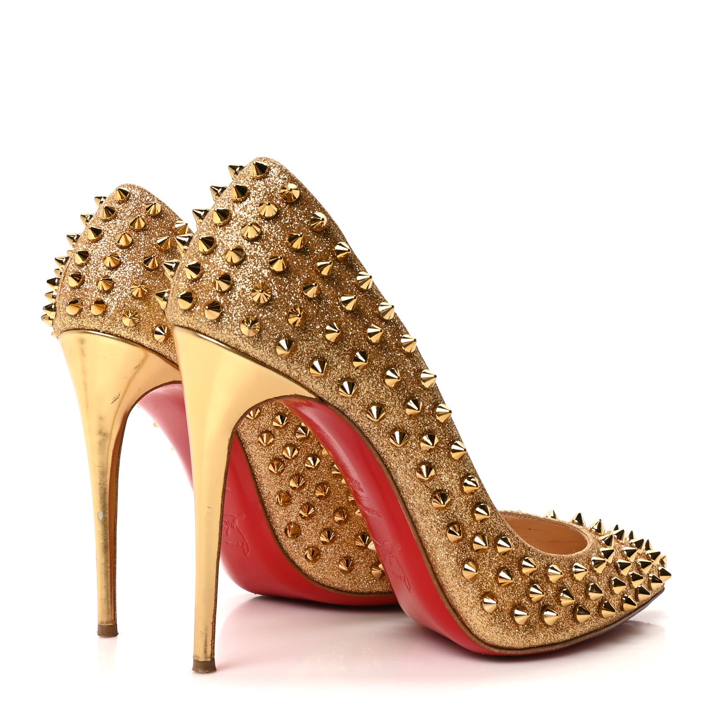 Glitter Mini Specchio Follies Spikes 100 Pumps 39.5 Gold