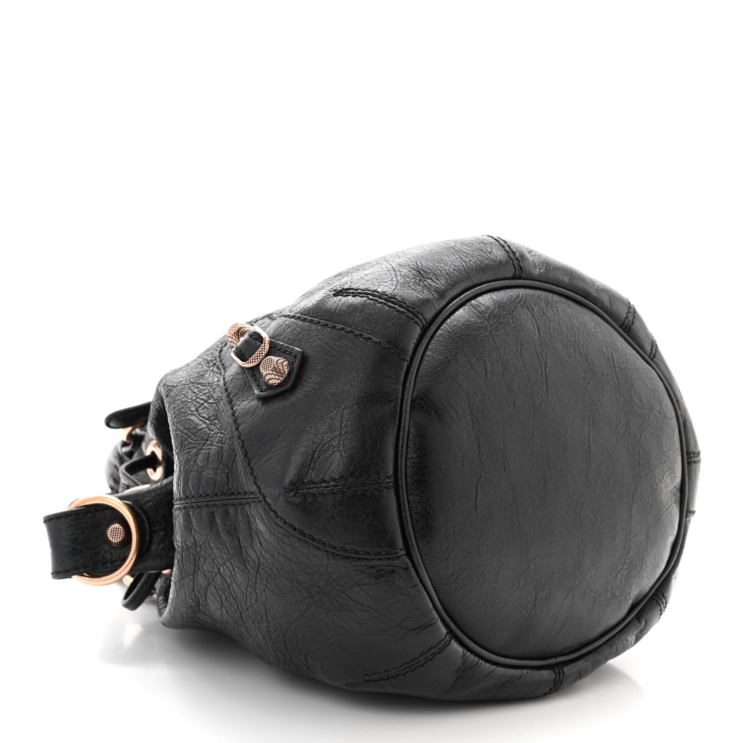 Balenciaga Agneau Giant 12 Rose Gold Hardware Mini Pompon Black 5 of 11
