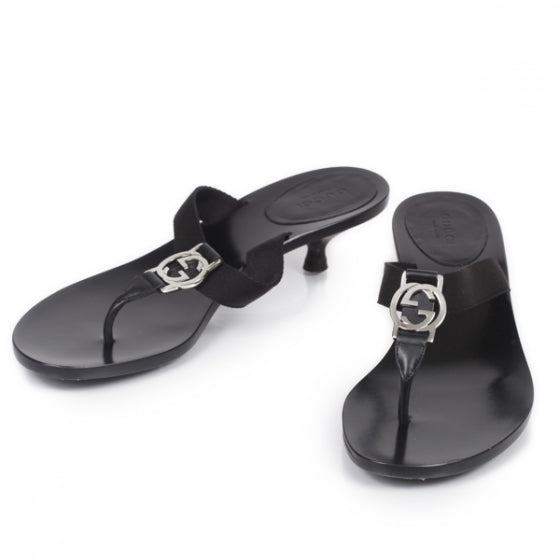 Leather GG Reins Thong Sandals 7