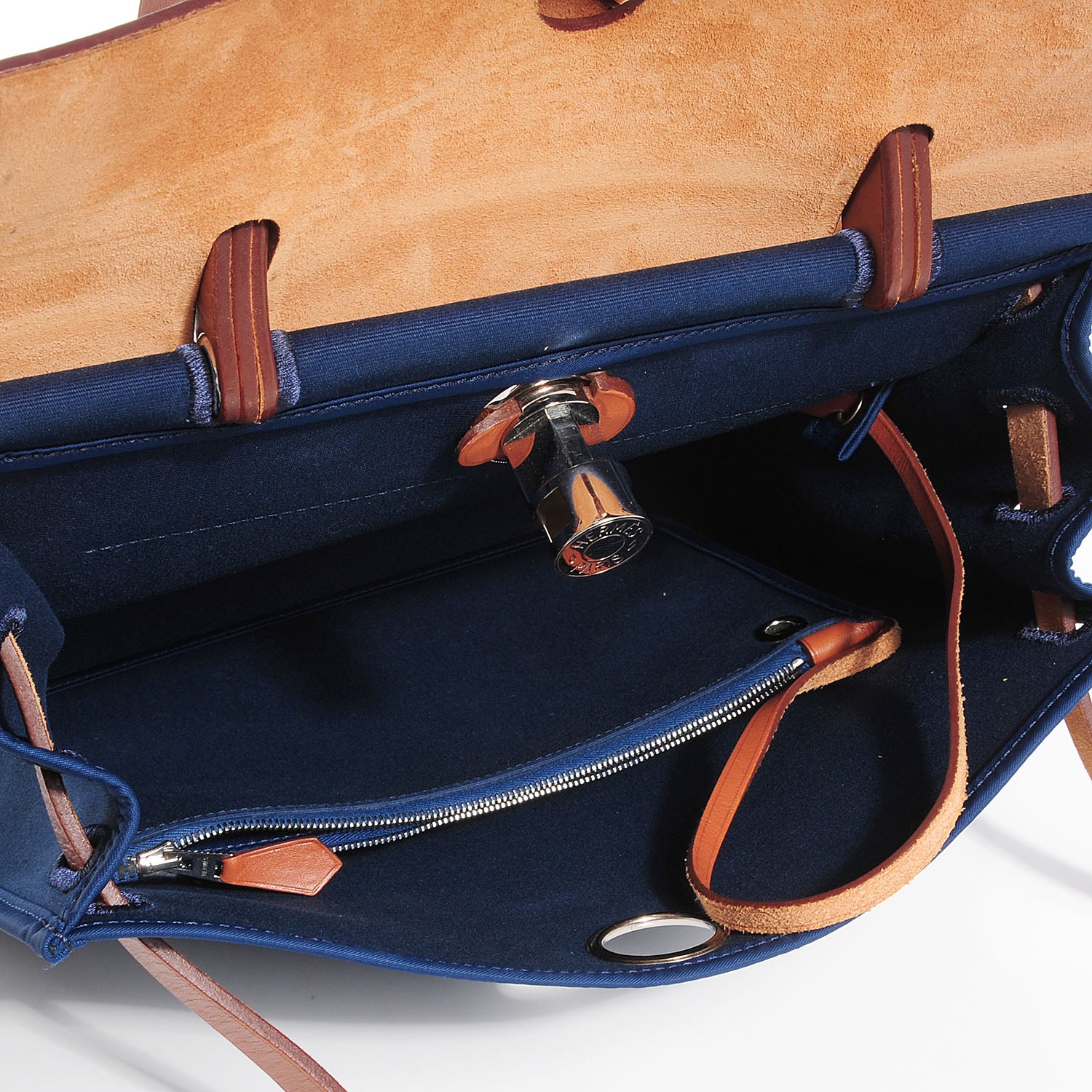 Hermes Toile Herbag Zip 31 PM Bleu de Malte 5 of 13