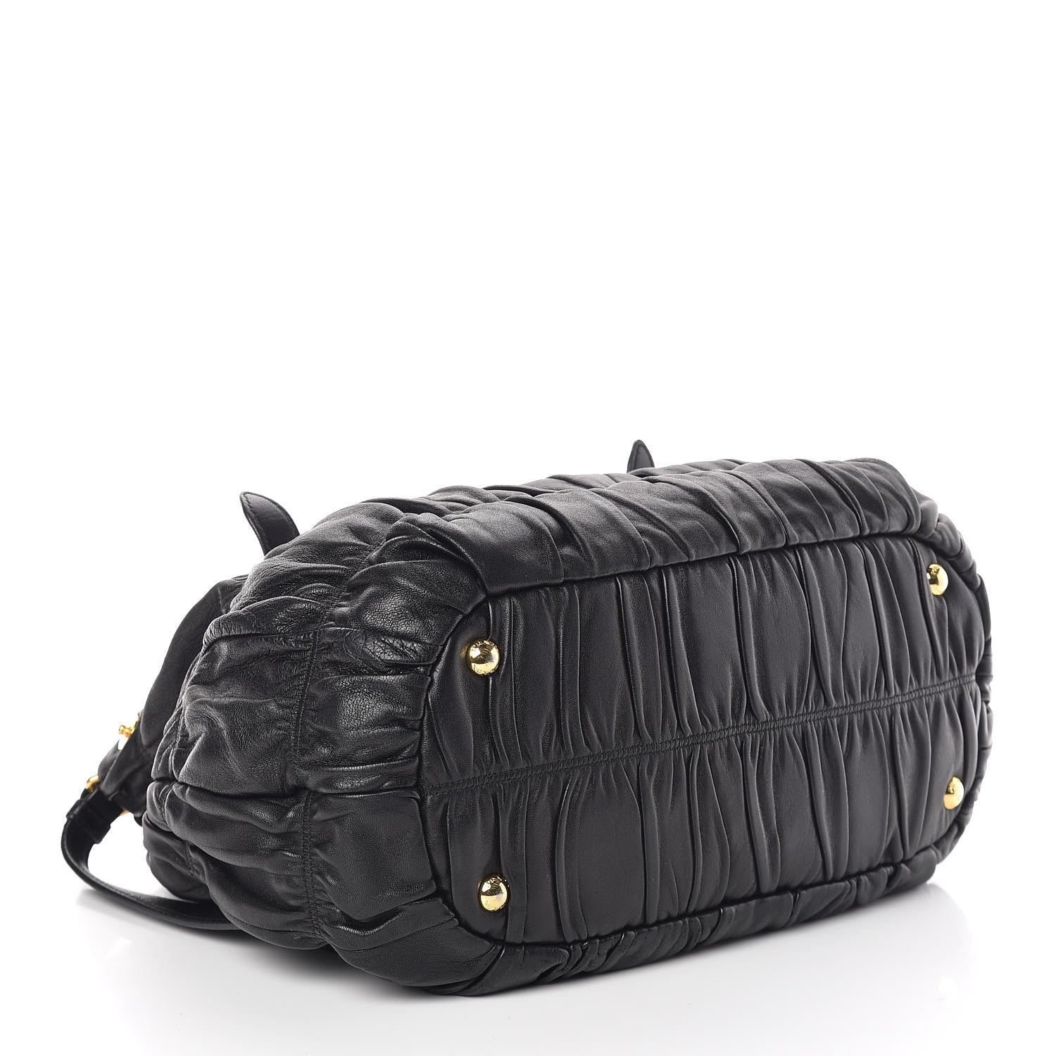 Prada Nappa Gaufre Tote Black 5 of 14
