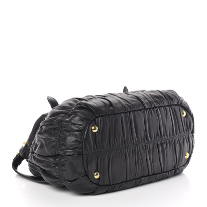 Prada Nappa Gaufre Tote Black 5 of 14