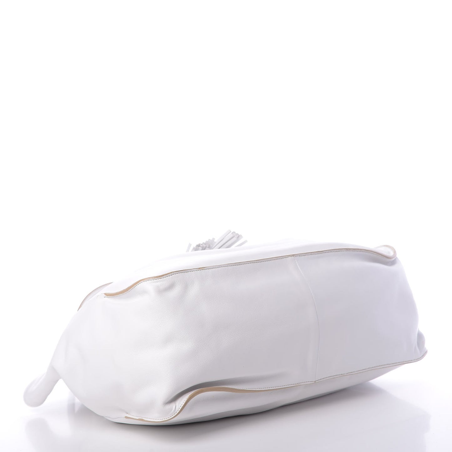 Nappa Soft Drawstring Tote White