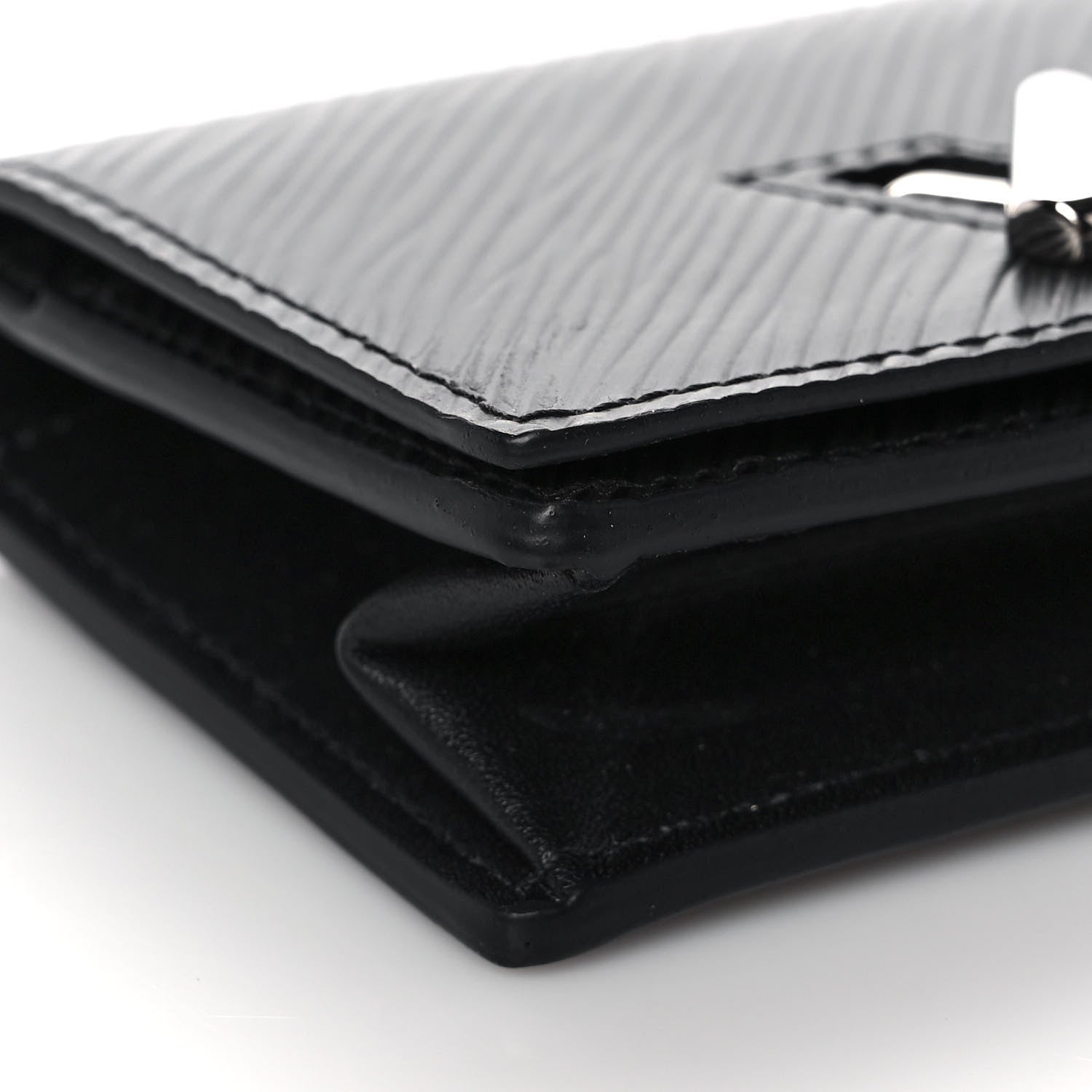 Louis Vuitton Epi Twist Compact Wallet Black 7 of 8