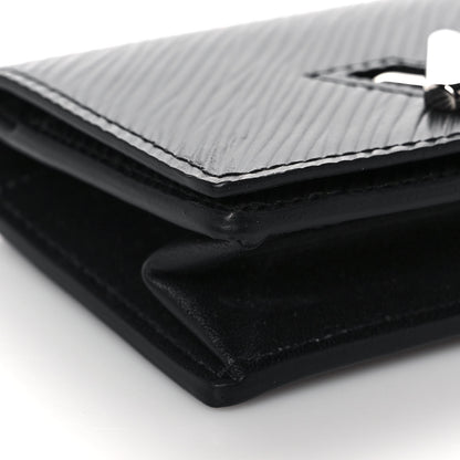 Louis Vuitton Epi Twist Compact Wallet Black 7 of 8