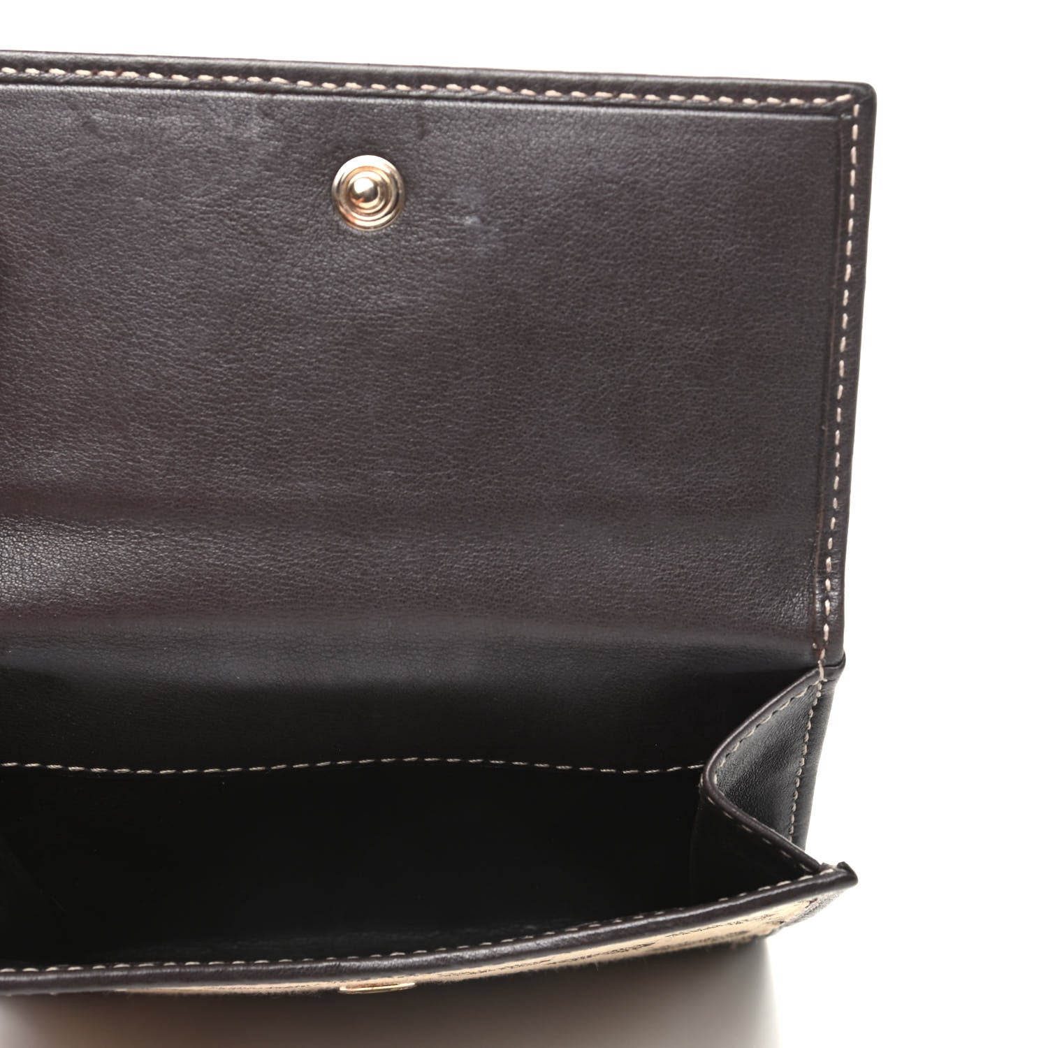 Gucci Monogram Lovely Heart French Flap Wallet Dark Brown 5 of 10
