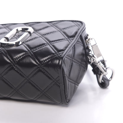Marc Jacobs Natural Grain Calfskin Quilted The Softshot 21 Bag Black 10 of 13