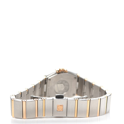 Omega Stainless Steel 18K Yellow Gold Diamond Mother of Pearl 25mm Constellation Manhattan Quartz Watch 131.20.25.60.55.002 3 of 5