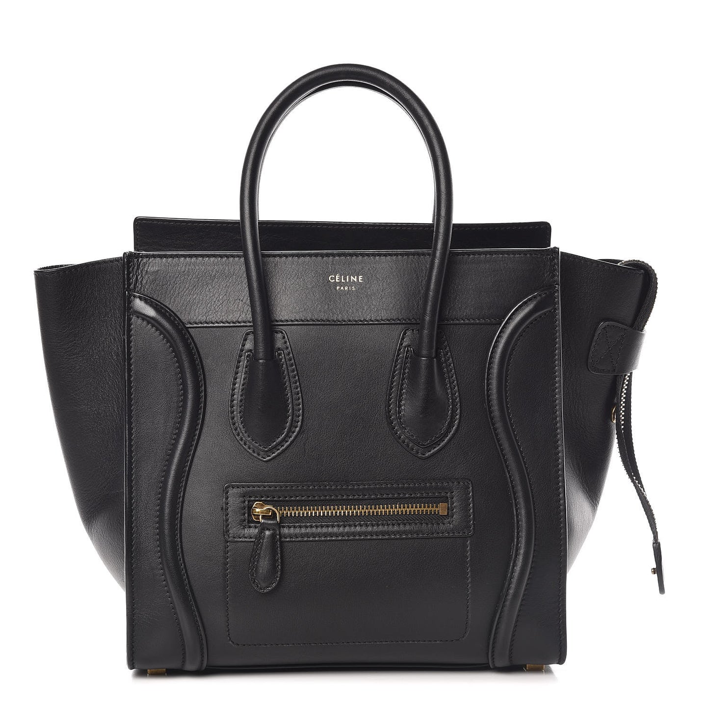 Smooth Calfskin Micro Luggage Black