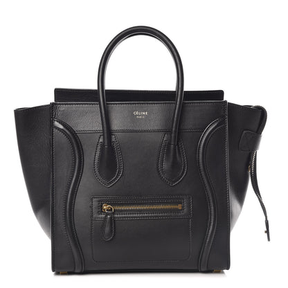Celine Smooth Calfskin Micro Luggage Black 1 of 13