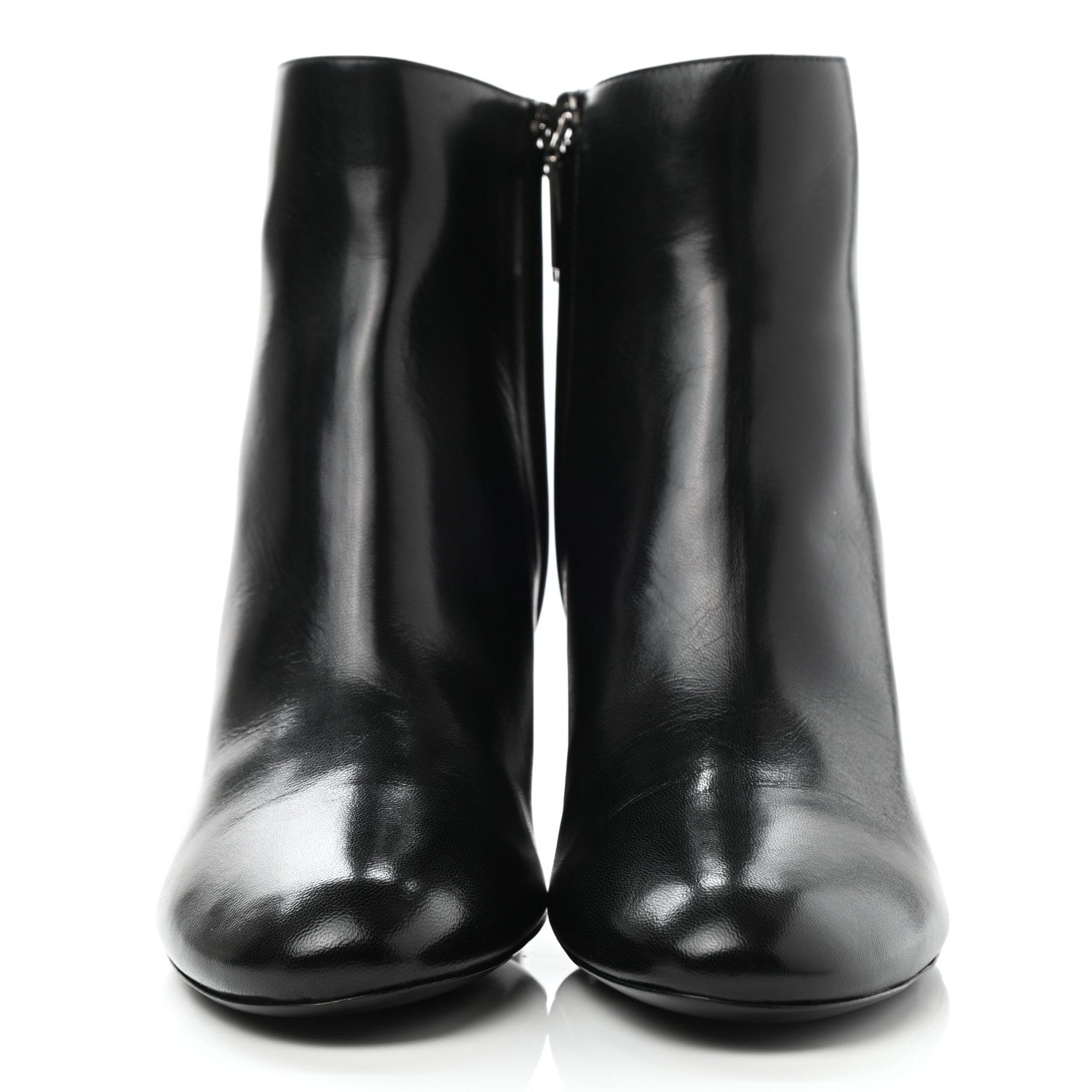 Saint Laurent Nappa Vendome Loulou Ankle Zip Boots 39.5 Black 2 of 9