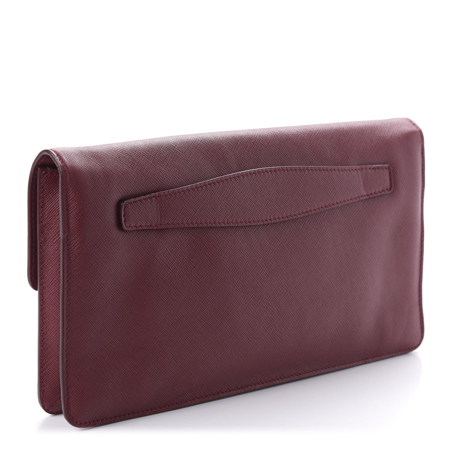 Saffiano Lux Sound Clutch Cherry
