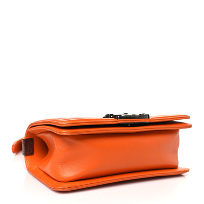 Chanel Snakeskin Small Boy Flap Orange 4 of 12