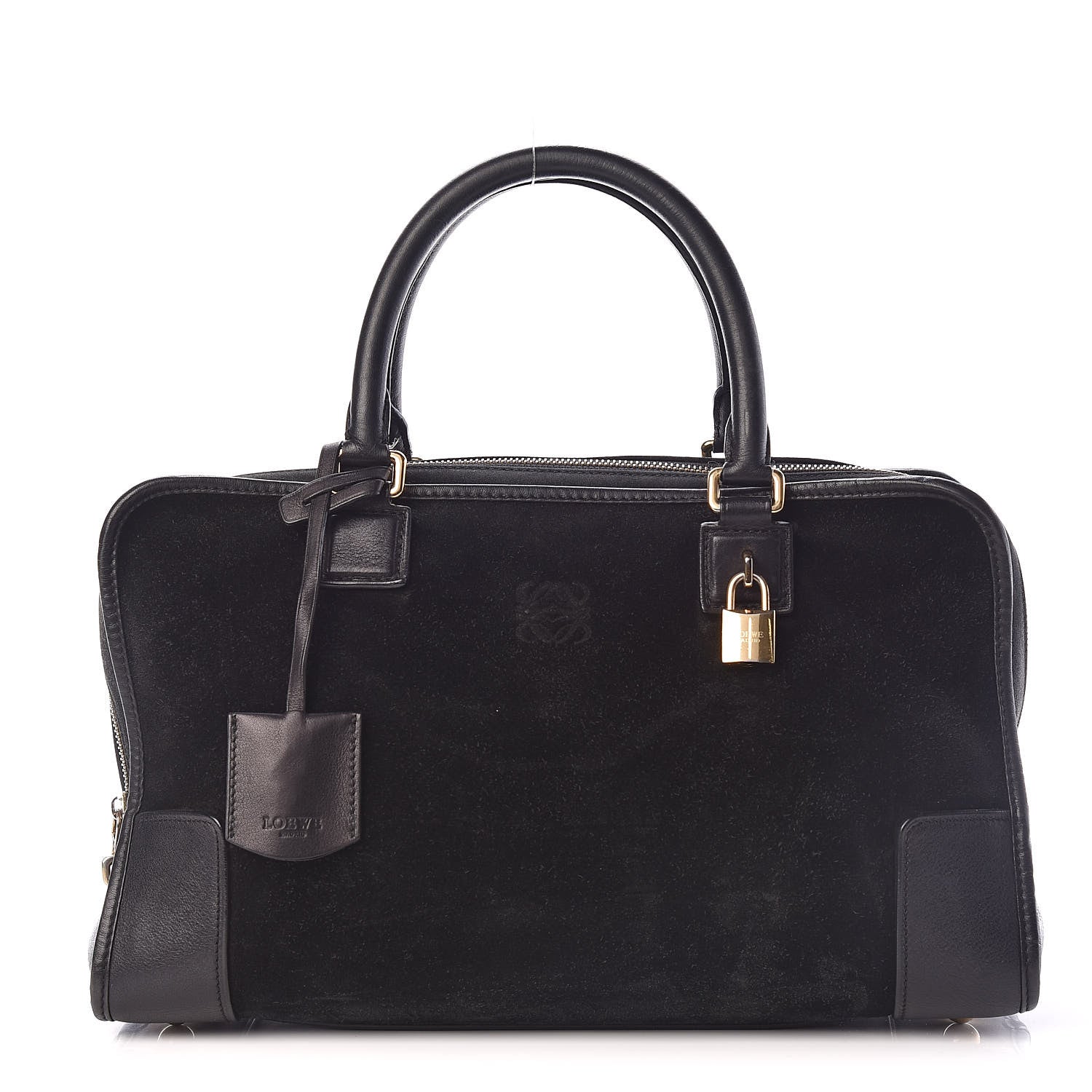 Loewe Suede Calfskin Amazona Black 1 of 18