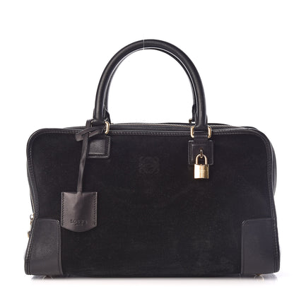 Loewe Suede Calfskin Amazona Black 1 of 18