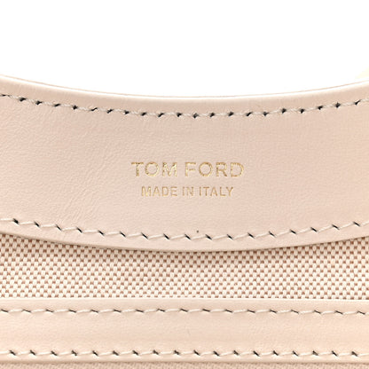 Tom Ford Pebbled Calfskin Monarch Hobo Bag Chalk 6 of 12