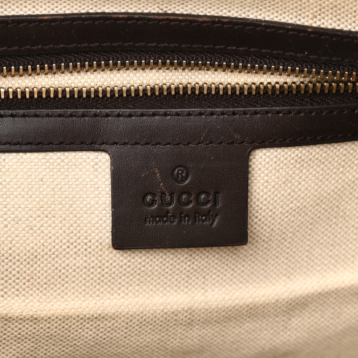 Monogram Selleria Calfskin Vintage Web Medium Boston Beige Ebony Cocoa
