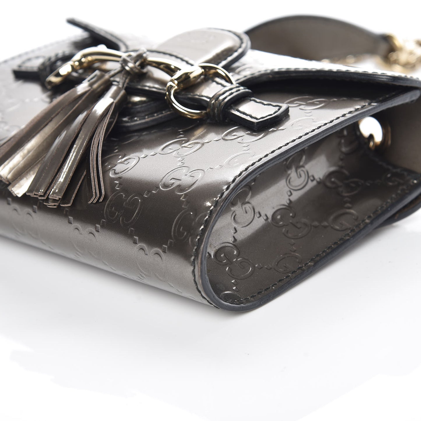 Shine Guccissima Mini Emily Chain Shoulder Bag Sasso