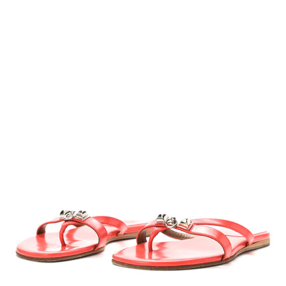 Hermes Nappa Calfskin Corfou Sandals 35.5 3 of 9