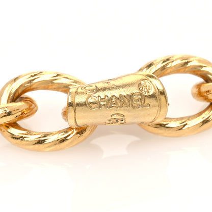 Chanel Metal CC Charm Short Necklace Gold 9 of 12