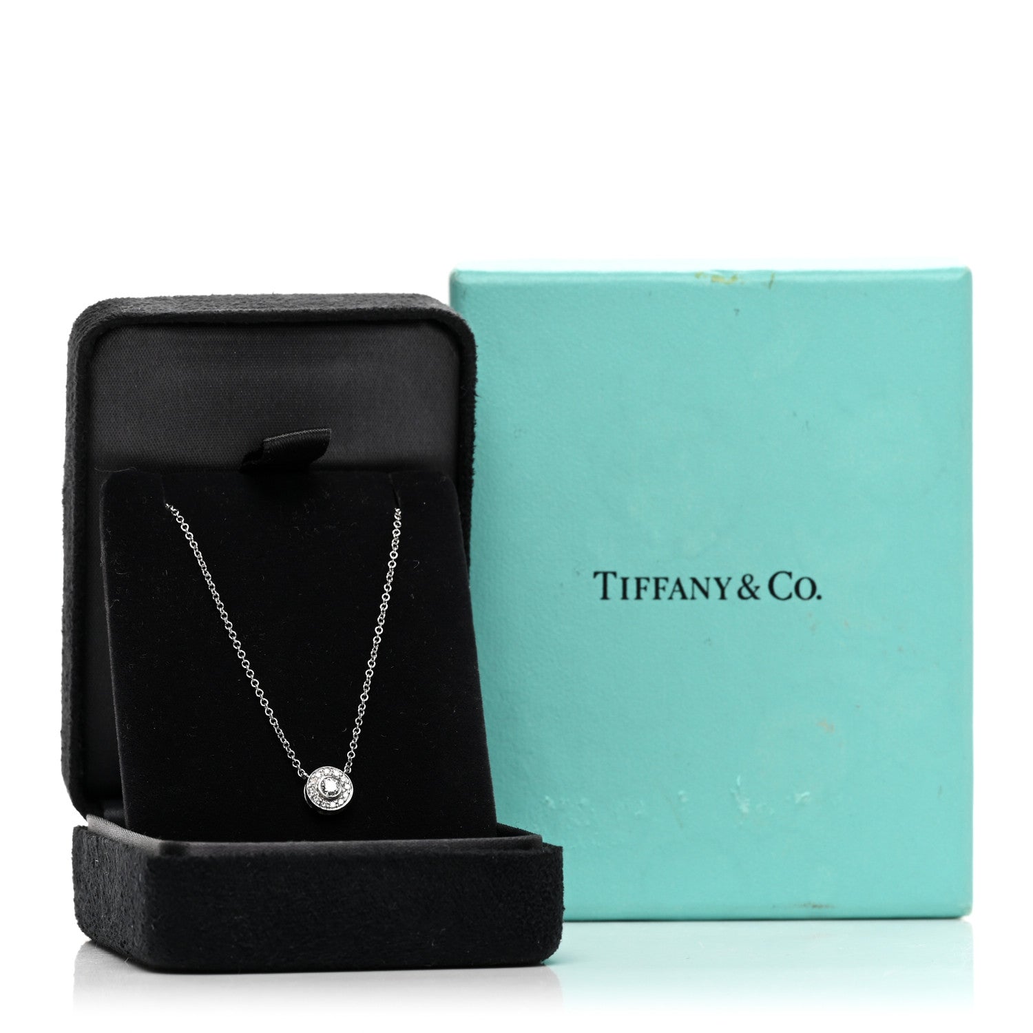 Tiffany Platinum Diamond Soleste Pendant Necklace 5 of 5
