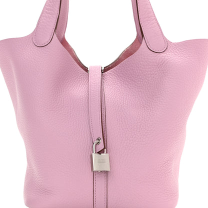 Hermes Taurillon Clemence Picotin Lock 22 MM Mauve Sylvestre 8 of 10