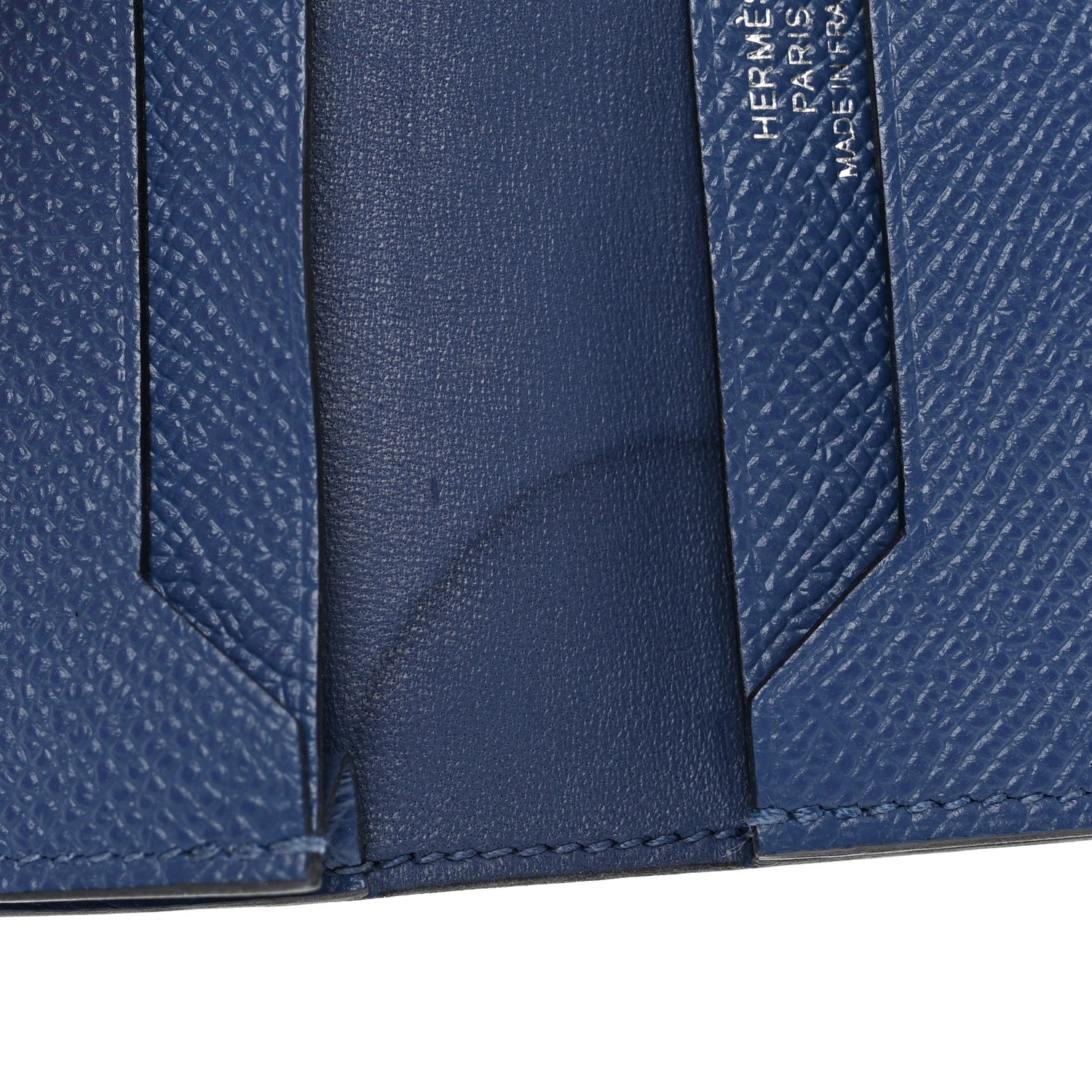Hermes Epsom Bearn Card Holder Wallet Bleu Brighton 8 of 9