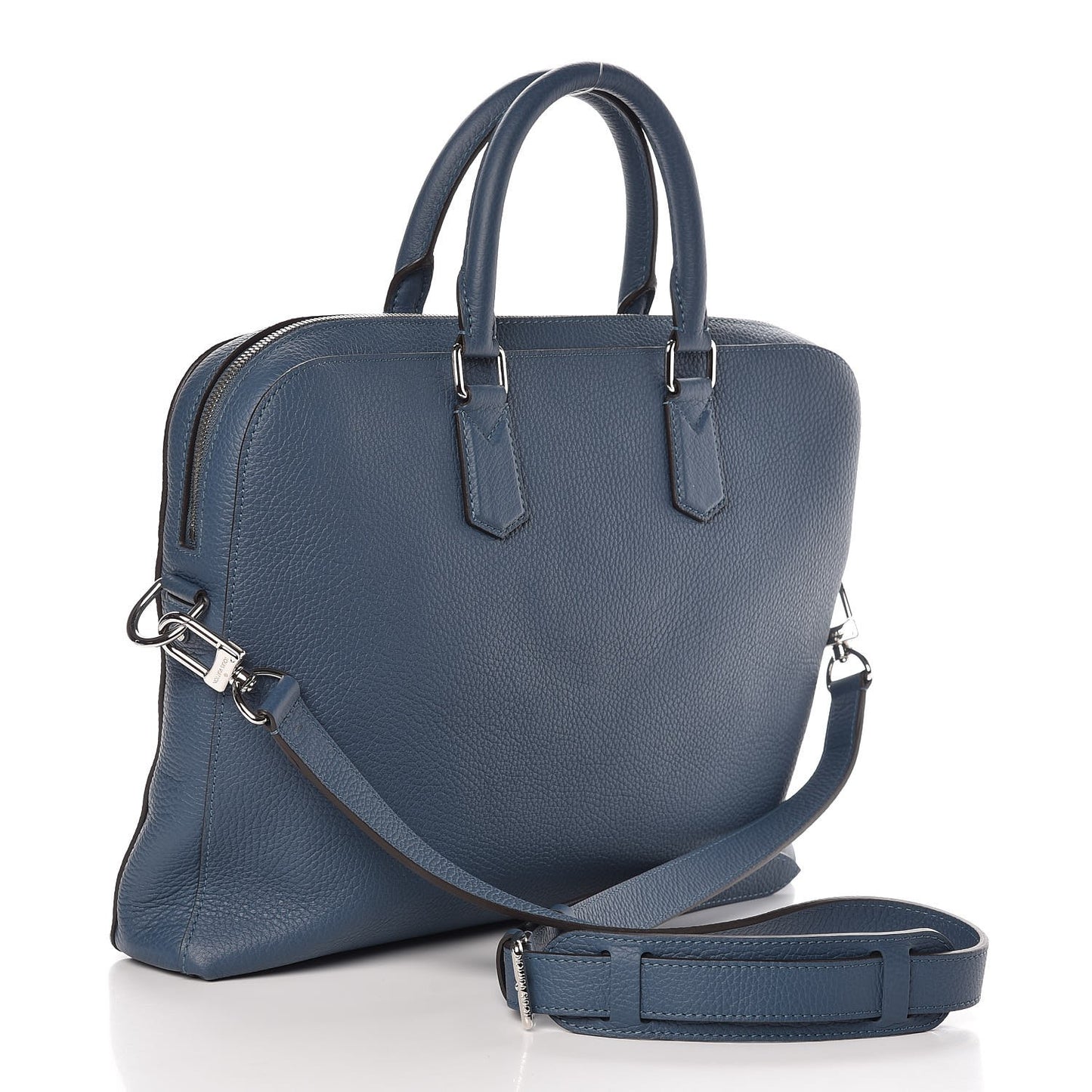 Taurillon Victor Briefcase Blue Gris