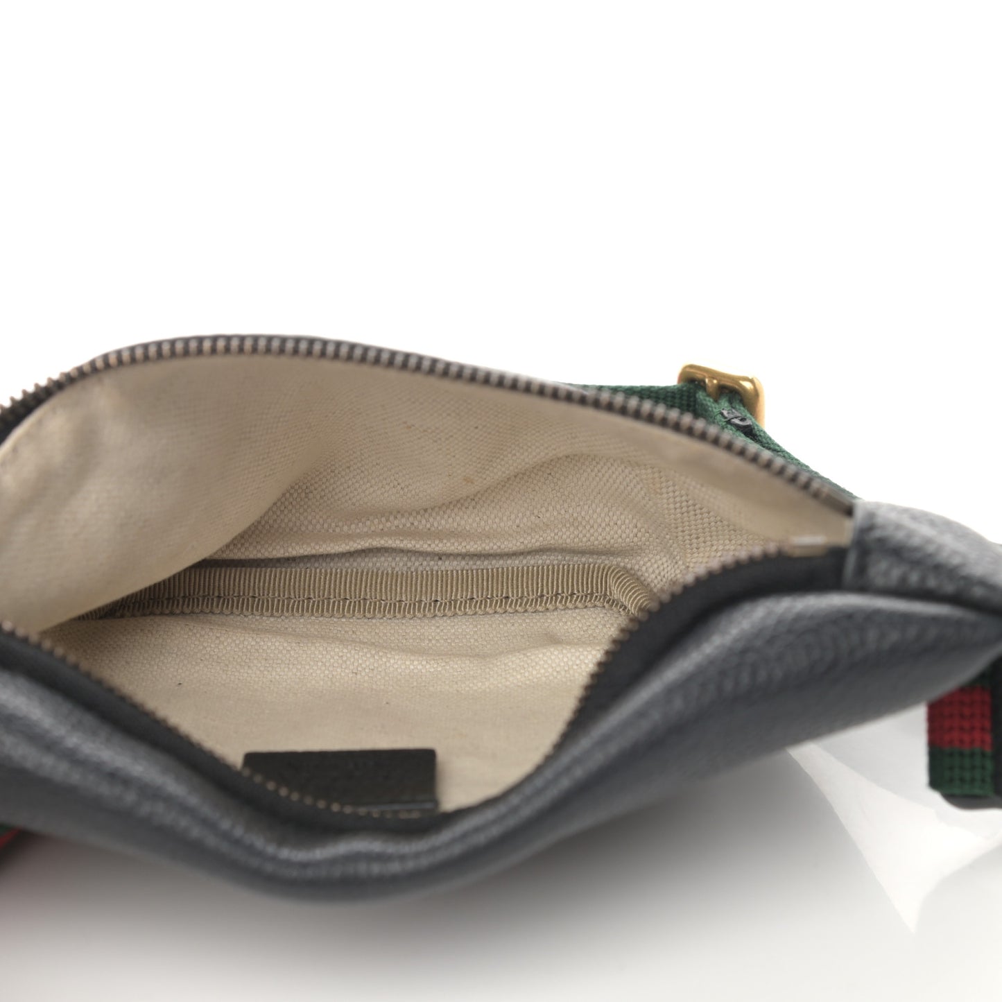 Grained Calfskin Small Logo Belt Bag Black
