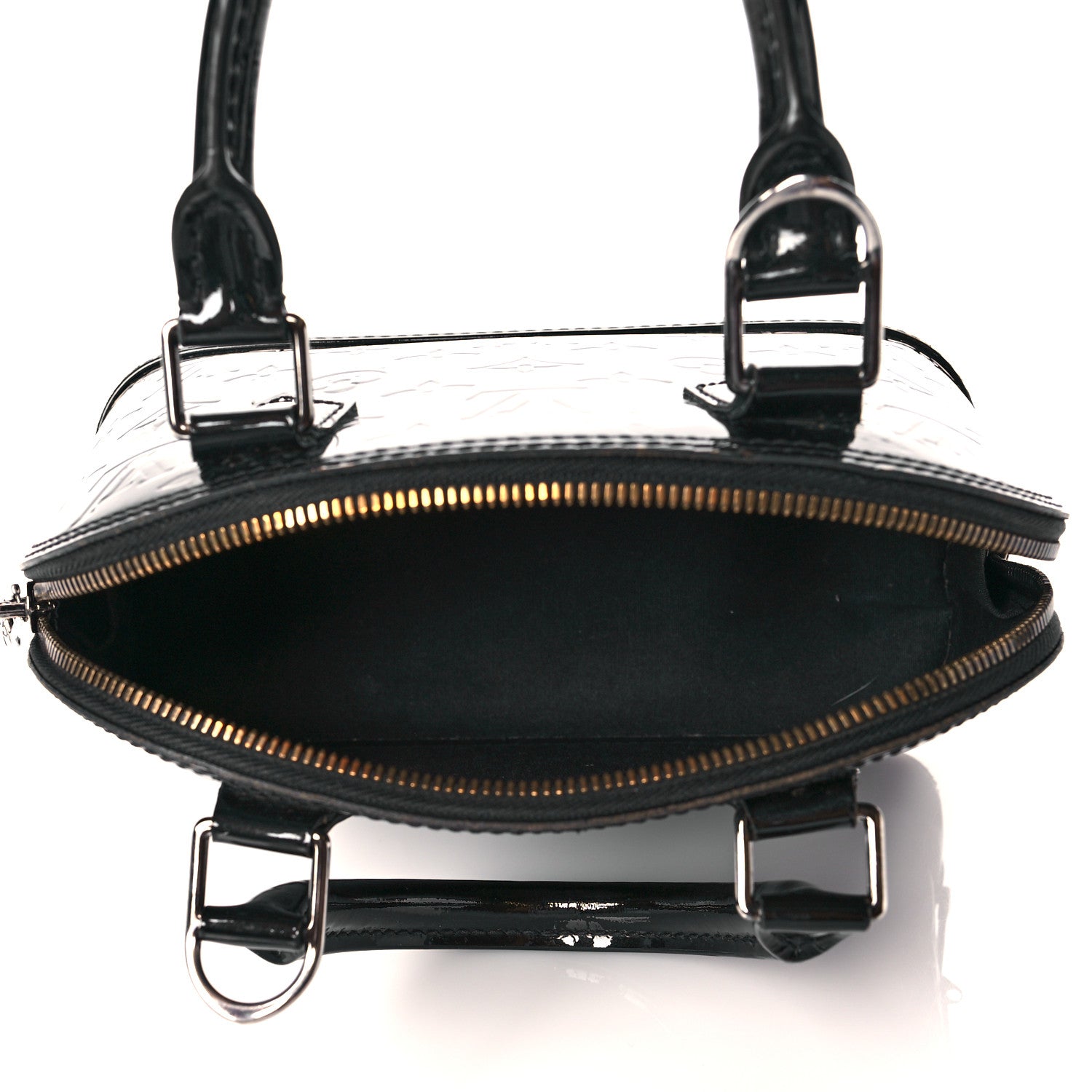 Louis Vuitton Vernis Alma BB Noir Magnetique 5 of 18