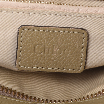 Chloe Calfskin Small Paraty Barbour Khaki 6 of 16