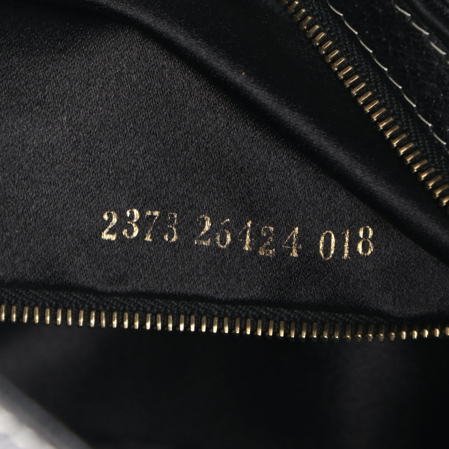 Pebbled Calfskin Baguette Black