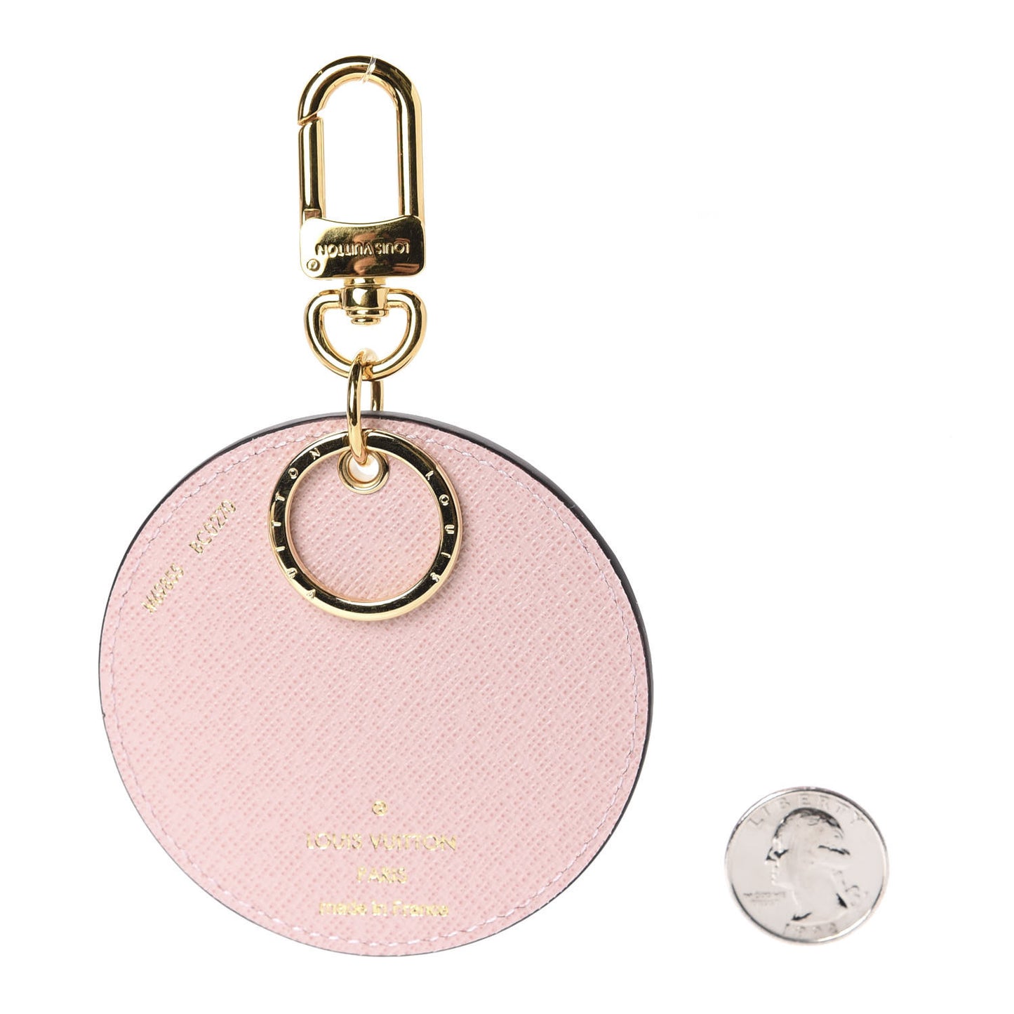 Monogram 2020 Christmas Animation Big Wheel Bag Charm Key Ring Rose Ballerine
