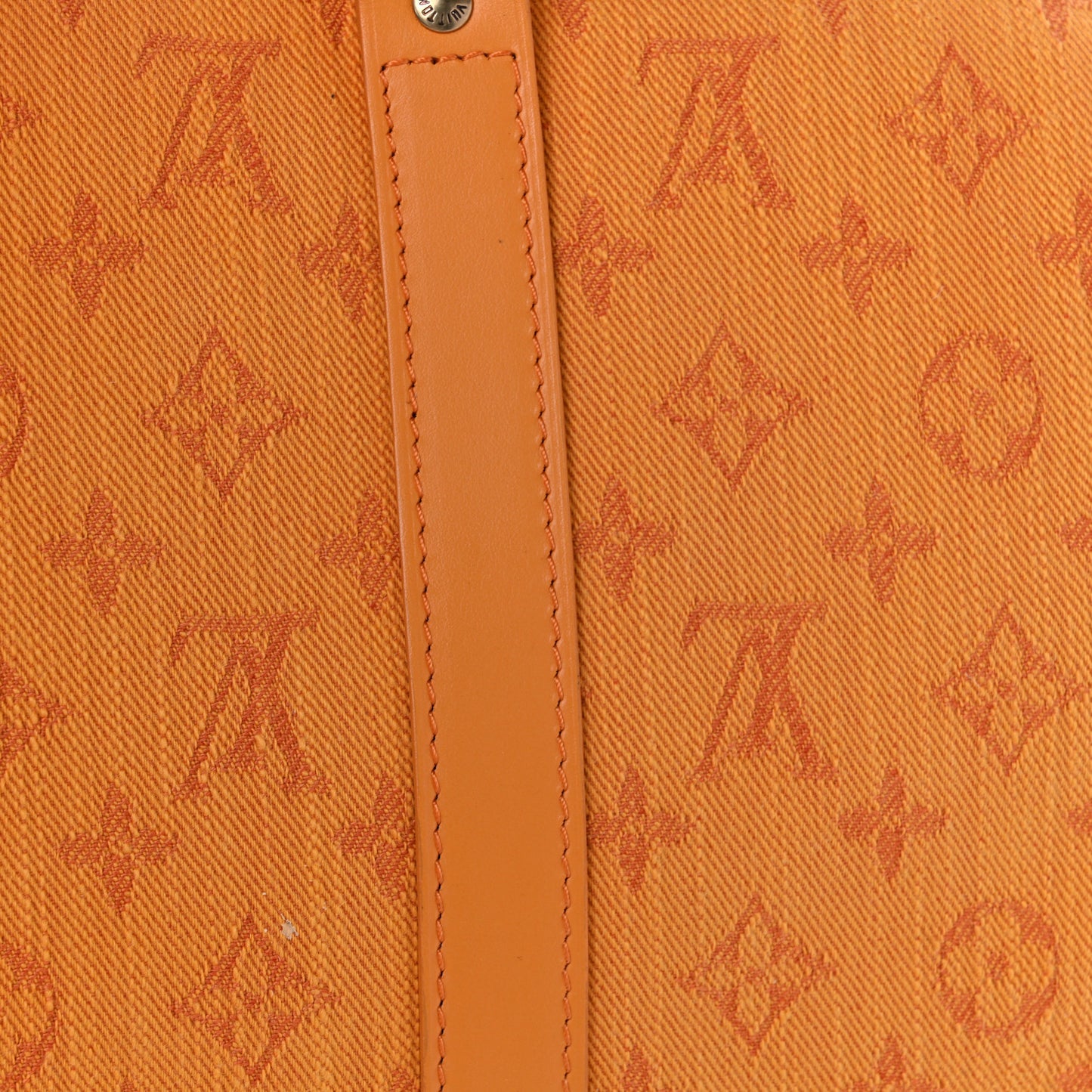 Denim Monogram Keepall Bandouliere 50 Ocre
