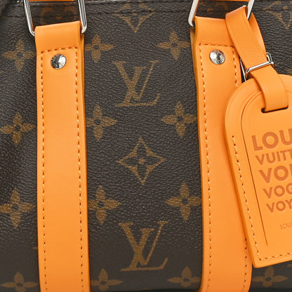 Louis Vuitton Monogram Macassar LV Colormania Keepall Bandouliere 25 Safran Yellow 7 of 9