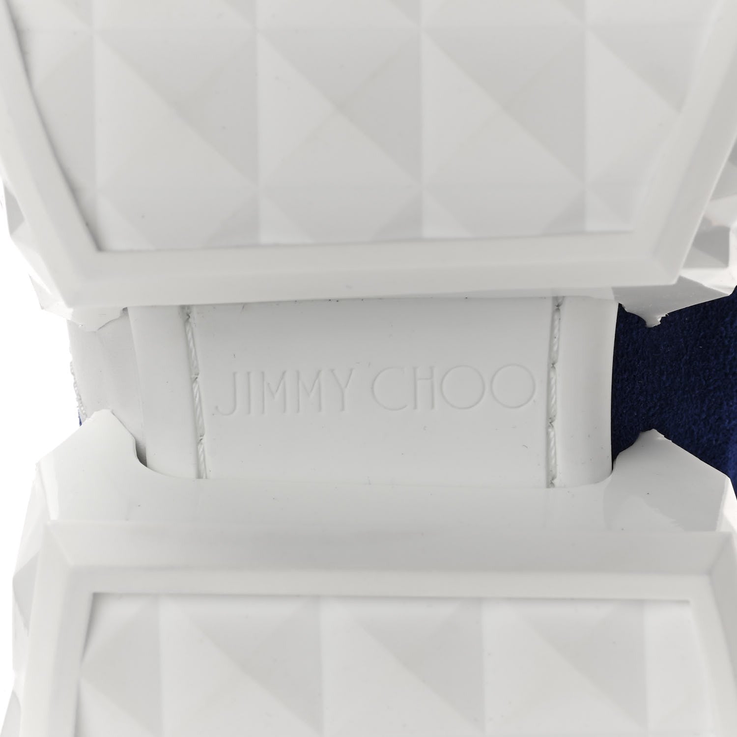 Jimmy Choo Calfskin Diamond Low Top Sneaker 40.5 Cobalt Neon Orange 6 of 9