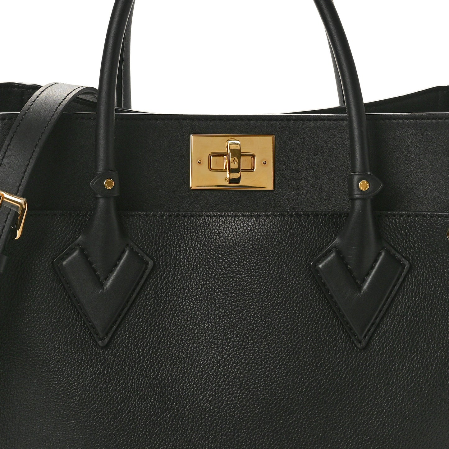 Calfskin Monogram Tufting On My Side Black